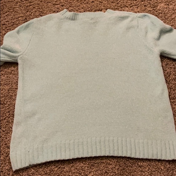 Cat and Jack Aqua colored sweater girls - Picture 5 of 5